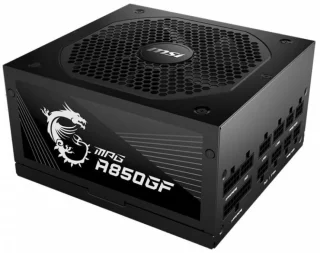 MSI MPG A850GF - 850 W ATX Power Supply, 80+ Gold, Fully Modular, Black Color