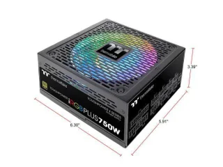 Thermaltake Toughpower iRGB PLUS 750 - 750 W ATX Power Supply, 80+ Gold, Fully Modular, Black Color