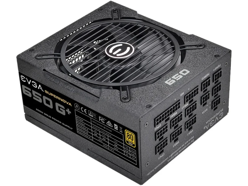 EVGA SuperNOVA 650 G+ - 650 W ATX Power Supply, 80+ Gold, Fully Modular, Black Color - Featured Image