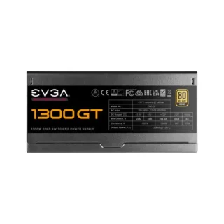 EVGA SuperNOVA 1300 GT - 1300 W ATX Power Supply, 80+ Gold, Fully Modular, Black Color