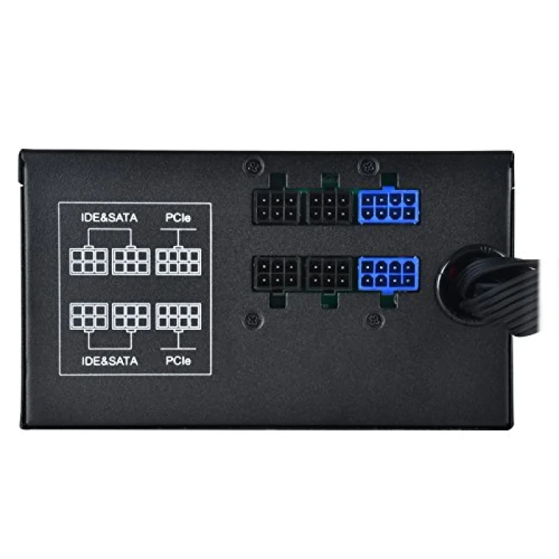 Silverstone Essential - 750 W ATX Power Supply, 80+ Gold, Semi-Modular, Black / Blue Color - Featured Image