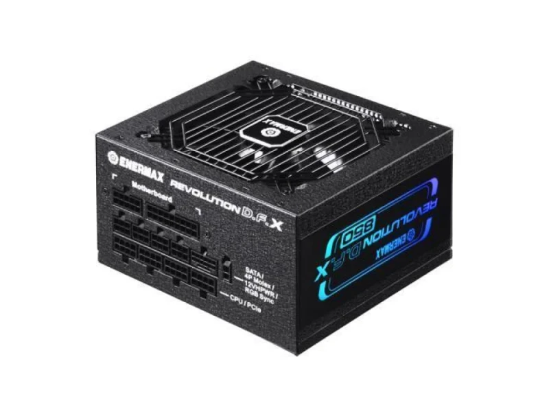 Enermax Revolution D.F. X - 850 W ATX Power Supply, 80+ Gold, Fully Modular, Black Color - Featured Image