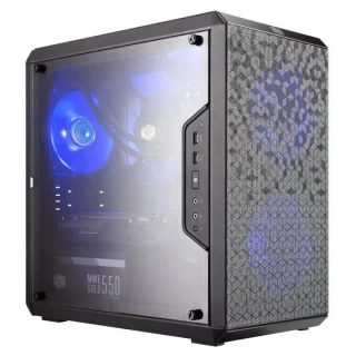 Cooler Master MasterBox Q300L - MicroATX Mini Tower, Acrylic Side Panel, 33.6 L External Volume, Black Color