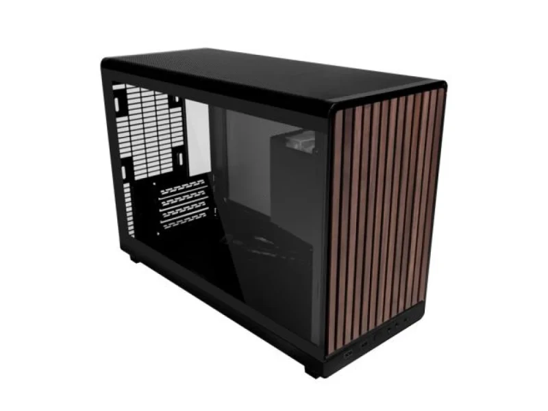 Lian Li A3-mATX - MicroATX Mini Tower, Tempered Glass Side Panel, 26.3 L External Volume, Black / Brown Color - Featured Image