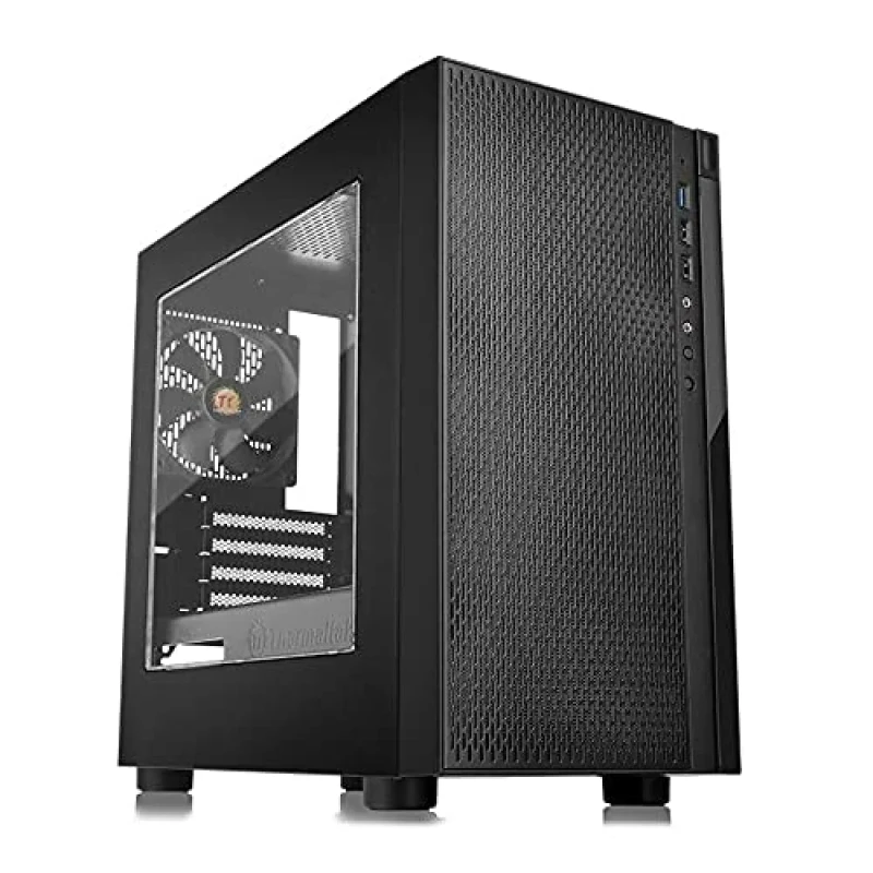 Thermaltake Versa H18 - MicroATX Mini Tower, Acrylic Side Panel, 30.4 L External Volume, Black Color - Featured Image