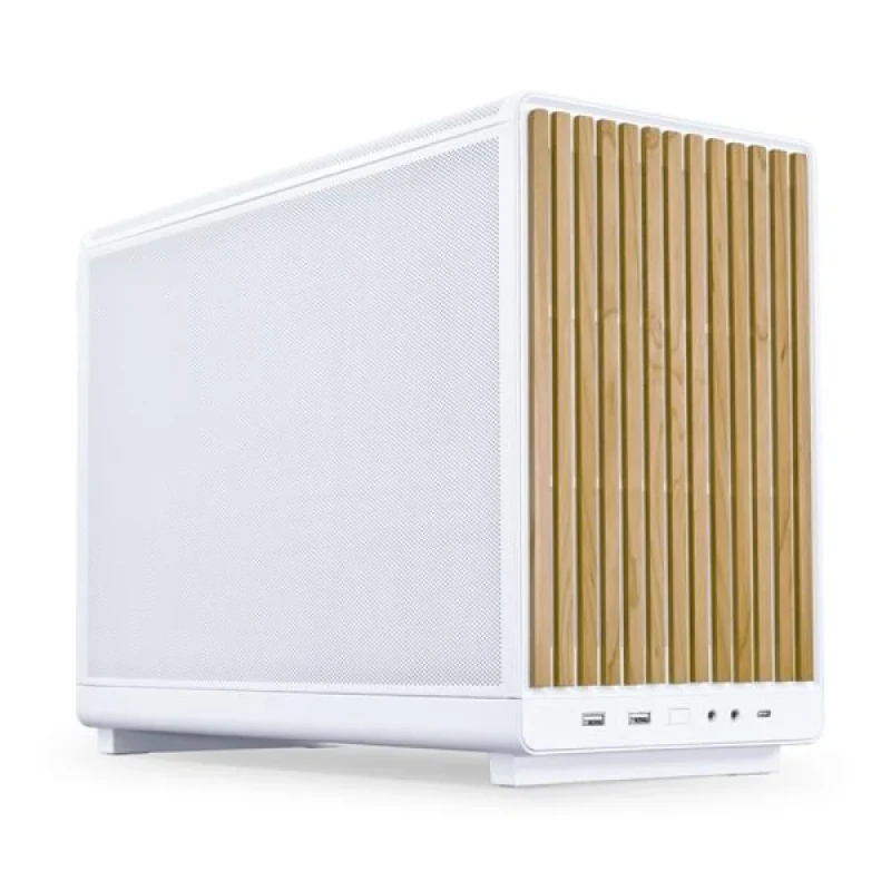 Lian Li A3-mATX - MicroATX Mini Tower, Tempered Glass Side Panel, 26.3 L External Volume, White / Brown Color - Featured Image