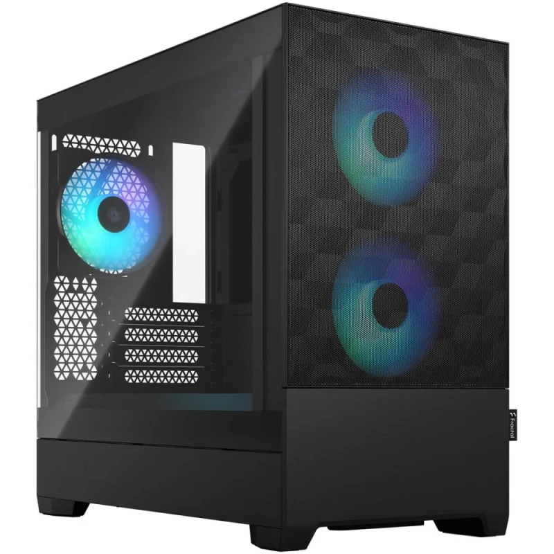 Fractal Design Pop Mini Air - MicroATX Mid Tower, Tempered Glass Side Panel, 36.5 L External Volume, Black Color - Featured Image