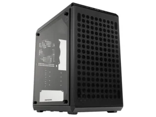 Cooler Master Q300L V2 - MicroATX Mini Tower, Tempered Glass Side Panel, 34.1 L External Volume, Black Color