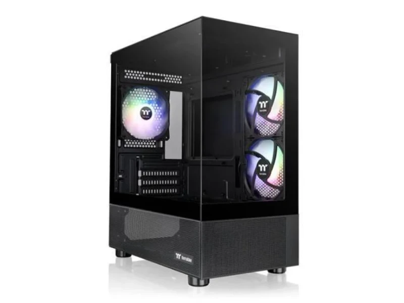 Thermaltake View 170 ARGB - MicroATX Mini Tower, Tempered Glass Side Panel, 35.0 L External Volume, Black Color - Featured Image