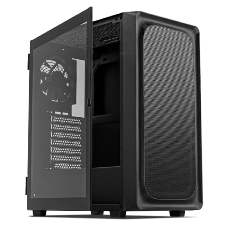 DARKROCK EC2 - ATX Mid Tower, Tempered Glass Side Panel, 37.5 L External Volume, Black Color - Featured Image