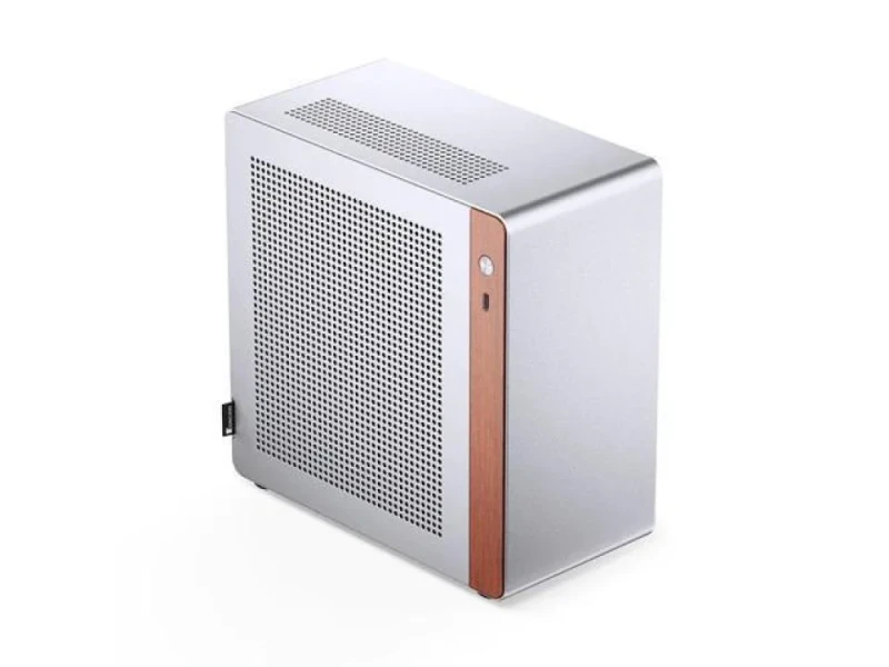 Jonsbo NV10 - Mini ITX Desktop, Mesh Side Panel, 4.5 L External Volume, Silver / Brown Color - Featured Image