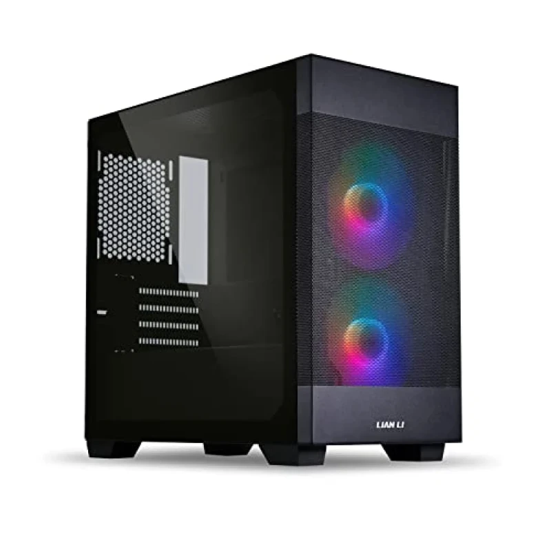 Lian Li LANCOOL 205M MESH - MicroATX Mini Tower, Tempered Glass Side Panel, 33.8 L External Volume, Black Color - Featured Image