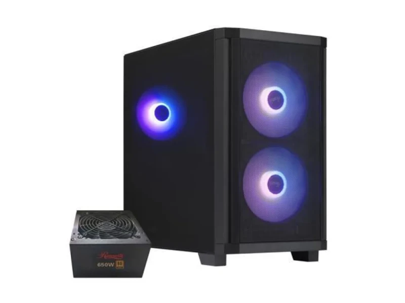 Rosewill FBM-X3 - MicroATX Mid Tower, Tempered Glass Side Panel, 37.0 L External Volume, Black Color - Featured Image