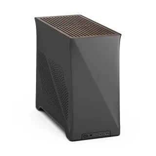 Fractal Design Era 2 - Mini ITX Tower, Mesh Side Panel, 19.0 L External Volume, Black / Brown Color
