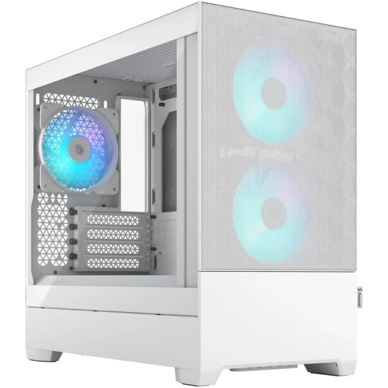 Fractal Design Pop Mini Air - MicroATX Mid Tower, Tempered Glass Side Panel, 36.5 L External Volume, White Color - Featured Image