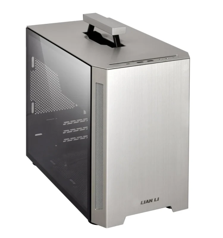 Lian Li TU150 - Mini ITX Desktop, Tempered Glass Side Panel, 23.8 L External Volume, Silver Color - Featured Image