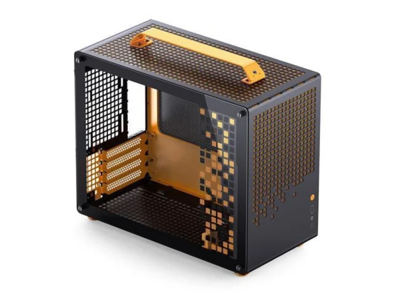 Jonsbo Jonsplus Z20 - MicroATX Desktop, Tempered Glass Side Panel, 25.3 L External Volume, Orange / Black Color - Featured Image