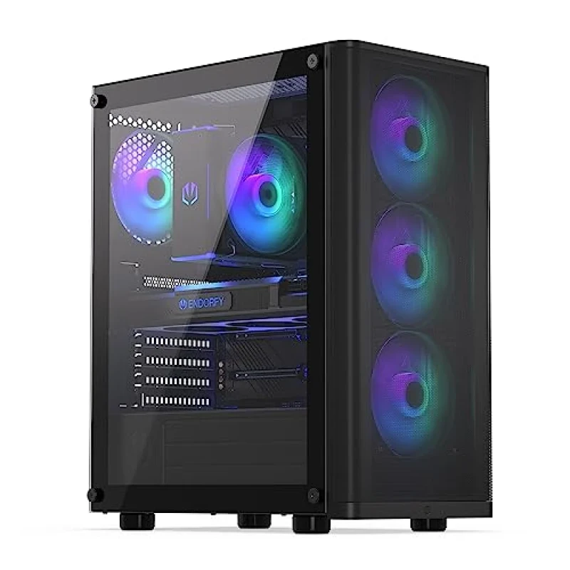 ENDORFY Ventum 200 ARGB - ATX Mid Tower, Tempered Glass Side Panel, 35.4 L External Volume, Black Color - Featured Image