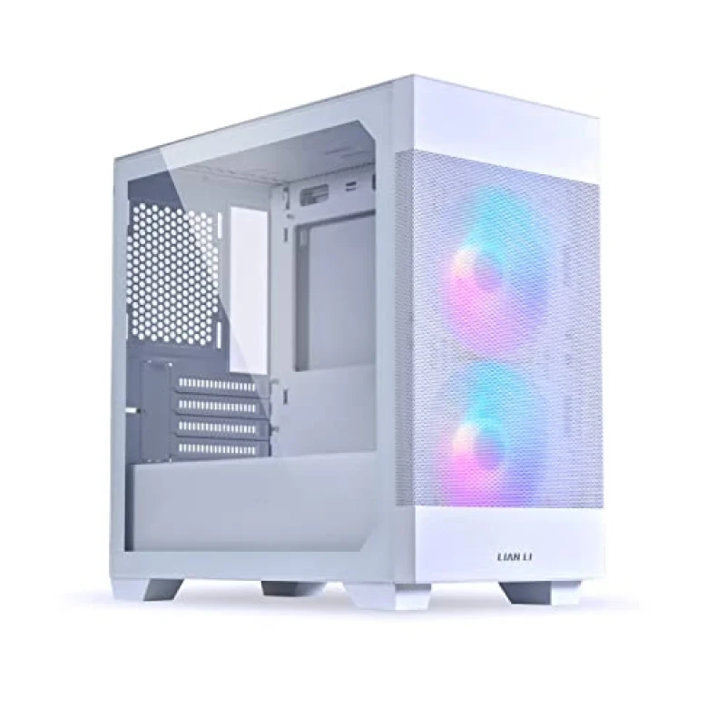 Lian Li LANCOOL 205M MESH - MicroATX Mini Tower, Tempered Glass Side Panel, 33.8 L External Volume, White Color - Featured Image