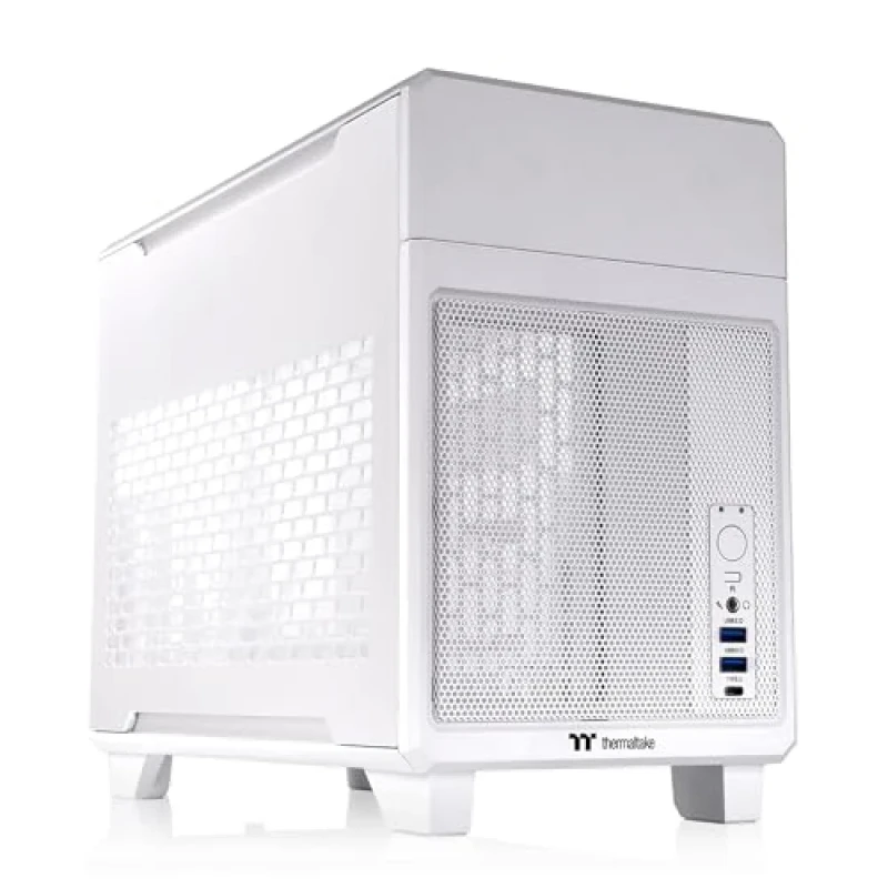 Thermaltake TR100 - Mini ITX Desktop, Mesh Side Panel, 20.6 L External Volume, White Color - Featured Image