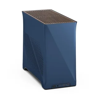 Fractal Design Era 2 - Mini ITX Tower, Mesh Side Panel, 19.0 L External Volume, Blue / Brown Color