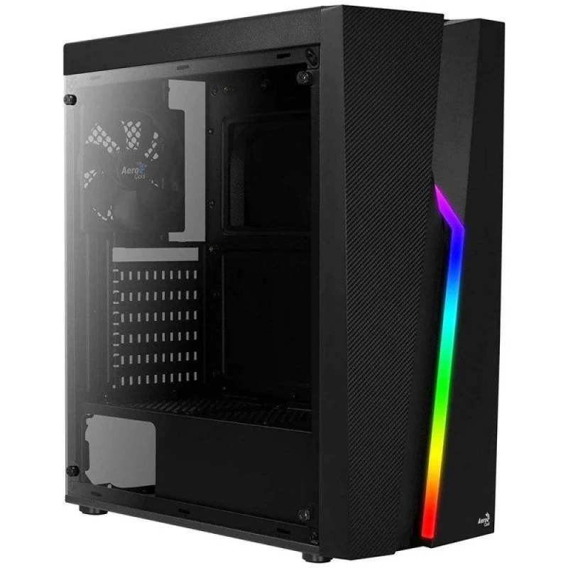Aerocool Bolt - ATX Mid Tower, Acrylic Side Panel, 35.3 L External Volume, Black Color - Featured Image