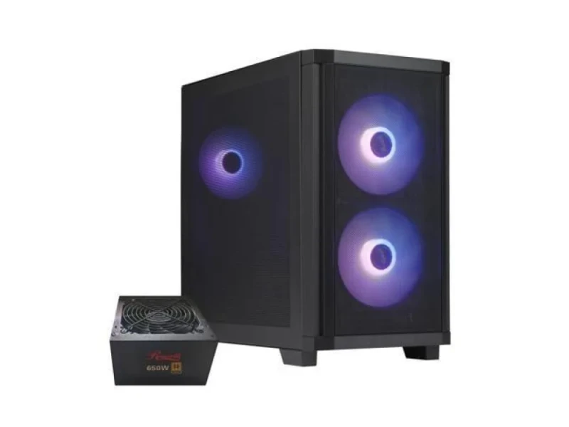 Rosewill FBM-X3 - MicroATX Mid Tower, Mesh Side Panel, 37.0 L External Volume, Black Color - Featured Image