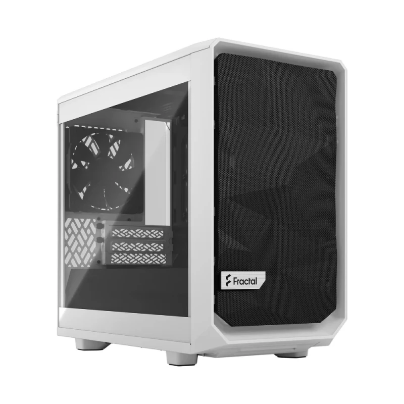 Fractal Design Meshify 2 Nano - Mini ITX Tower, Tempered Glass Side Panel, 29.3 L External Volume, White Color - Featured Image