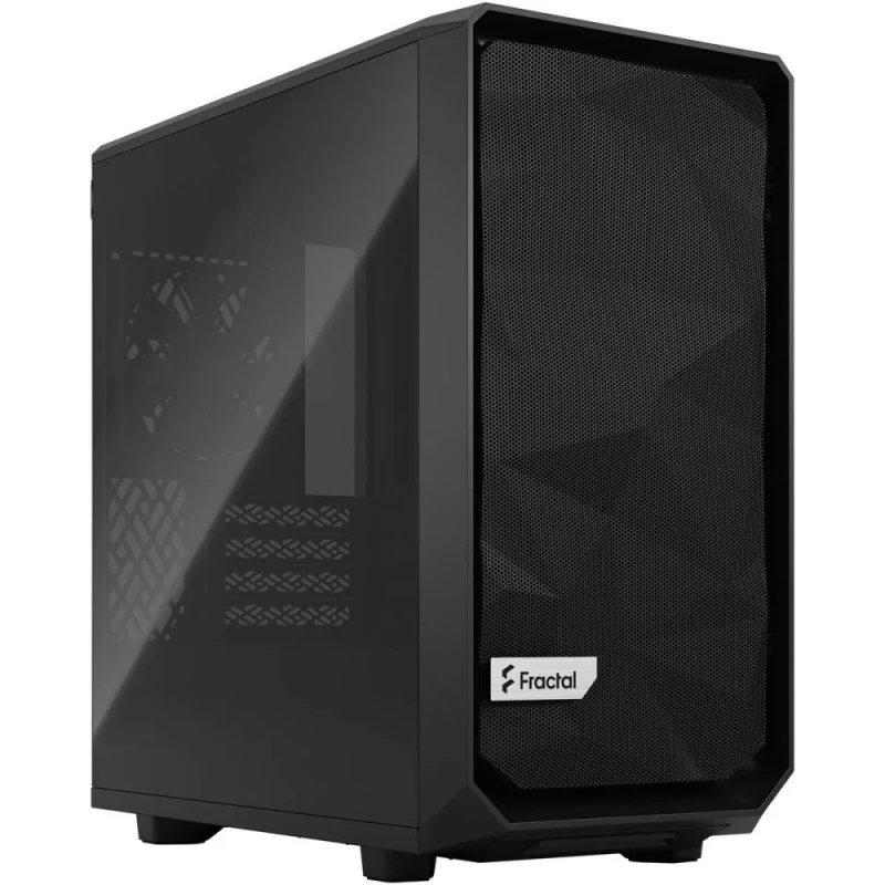 Fractal Design Meshify 2 Mini - MicroATX Mid Tower, Tinted Tempered Glass Side Panel, 33.0 L External Volume, Black Color - Featured Image