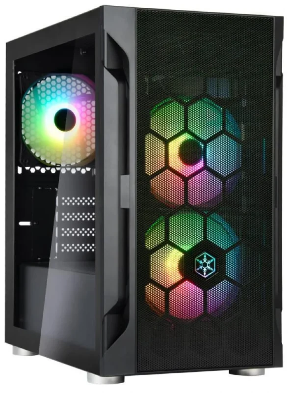 Silverstone FARA H1M PRO - MicroATX Mini Tower, Tempered Glass Side Panel, 30.1 L External Volume, Black Color - Featured Image
