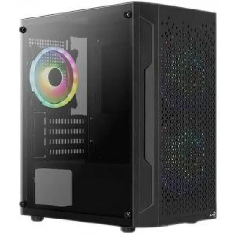 Aerocool Trinity Mini V2 - MicroATX Mini Tower, Tempered Glass Side Panel, 28.1 L External Volume, Black Color - Featured Image