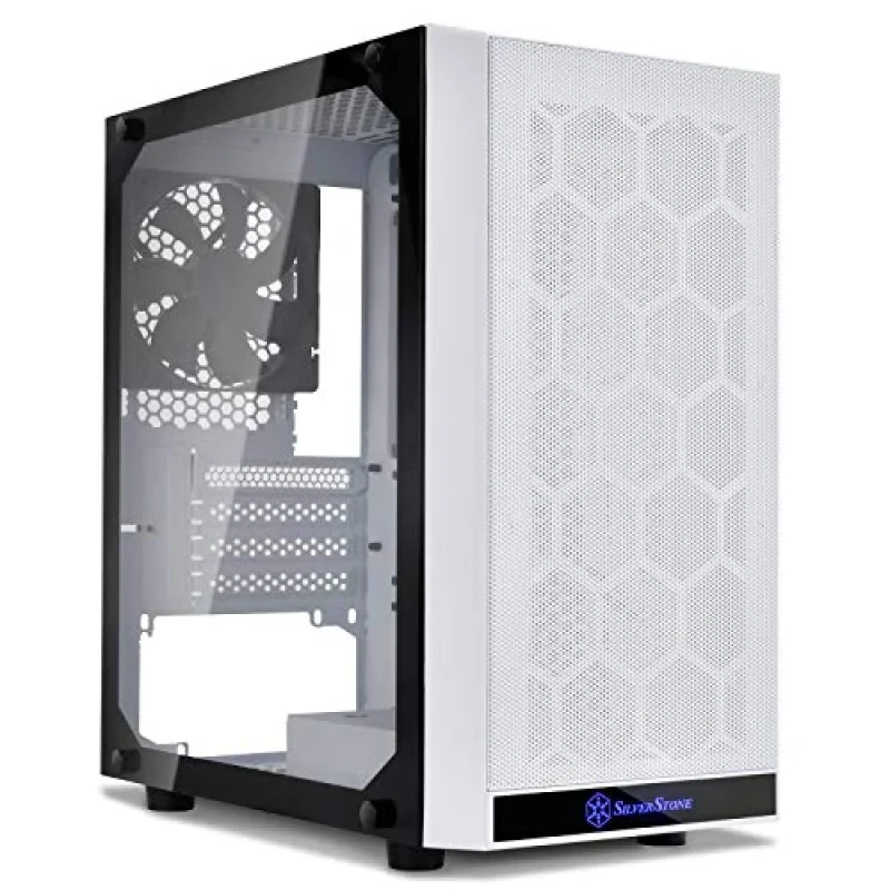 Silverstone PS15 - MicroATX Mid Tower, Tempered Glass Side Panel, 25.7 L External Volume, White Color - Featured Image