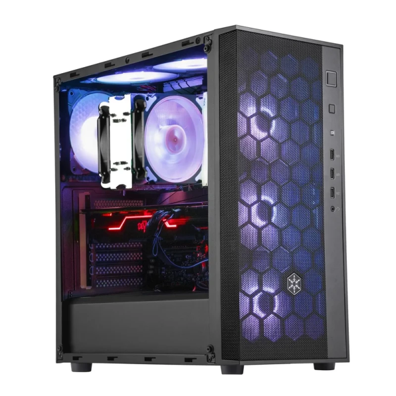Silverstone FARA R1 PRO - ATX Mid Tower, Tempered Glass Side Panel, 36.0 L External Volume, Black Color - Featured Image