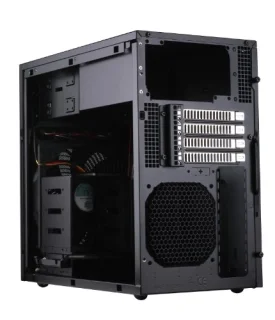 Silverstone TJ08B-E - MicroATX Mini Tower, None Side Panel, 30.2 L External Volume, Black Color