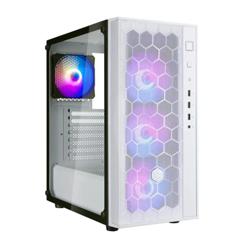 Silverstone FARA R1 PRO - ATX Mid Tower, Tempered Glass Side Panel, 36.0 L External Volume, White Color - Featured Image