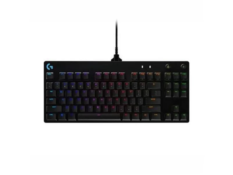Logitech G PRO - Gaming Wired Keyboard, GX Blue Switches, RGB Backlit, Tenkeyless, Black Color - Featured Image
