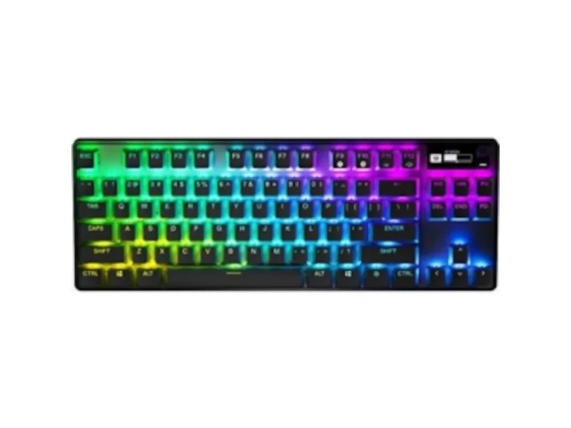 SteelSeries Apex Pro TKL (2023) - Gaming Wired, Wireless, Bluetooth Wireless Keyboard, SteelSeries OmniPoint 2.0 Switches, RGB Backlit, Tenkeyless, Black Color - Featured Image