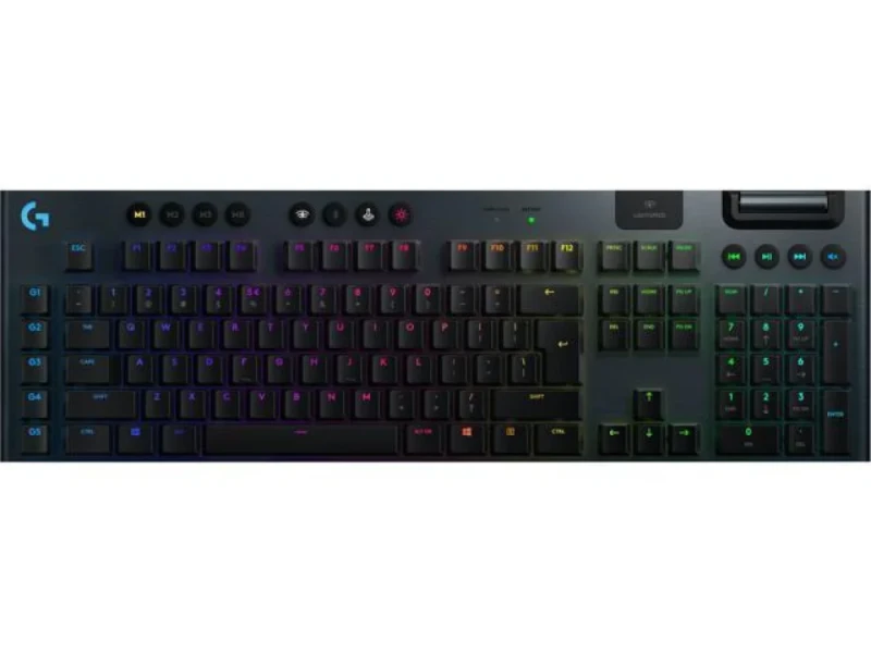 Logitech G915 Lightspeed - Gaming Wireless Keyboard, Logitech GL Tactile Switches, RGB Backlit, Black Color - Featured Image
