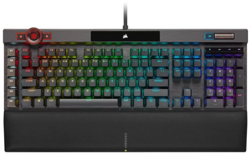 Corsair K100 RGB - Gaming Wired Keyboard, Cherry MX Speed Silver Switches, RGB Backlit, Black Color - Featured Image