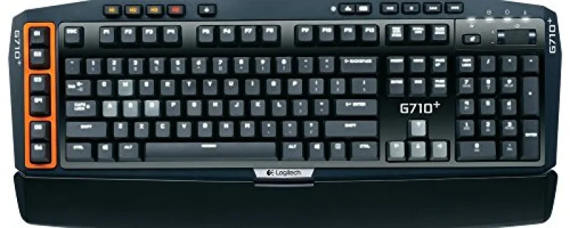 Logitech G710 Plus - Gaming Wired Keyboard, Cherry MX Brown Switches, White Backlit, Black Color - Featured Image