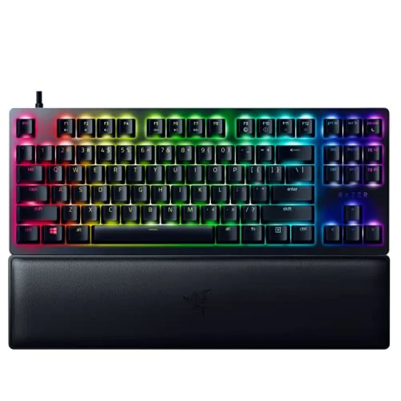 Razer Huntsman V2 - Gaming Wired Keyboard, Razer Purple Optical Clicky Switches, RGB Backlit, Tenkeyless, Black Color - Featured Image
