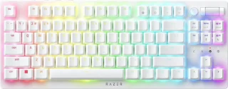 Razer DeathStalker V2 Pro - Gaming Wireless Keyboard, Razer Red Low-Profile Optical Linear Switches, RGB Backlit, Tenkeyless, White Color
