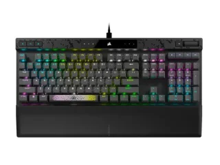 Corsair K70 MAX RGB US - Gaming Wired Keyboard, Corsair MGX Steel Grey Switches, RGB Backlit, Black Color