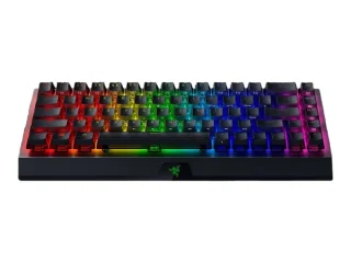Razer BlackWidow V3 Mini HyperSpeed - Phantom Edition - Gaming Wired, Wireless, Bluetooth Wireless Keyboard, Razer Yellow Switches, RGB Backlit, Tenkeyless, Black Color