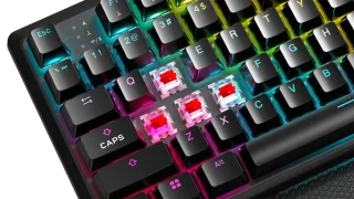 Corsair K70 CORE TKL - Gaming Wired, Wireless, Bluetooth Wireless Keyboard, Corsair MLX Red V2 Linear Switches, RGB Backlit, Tenkeyless, Black Color