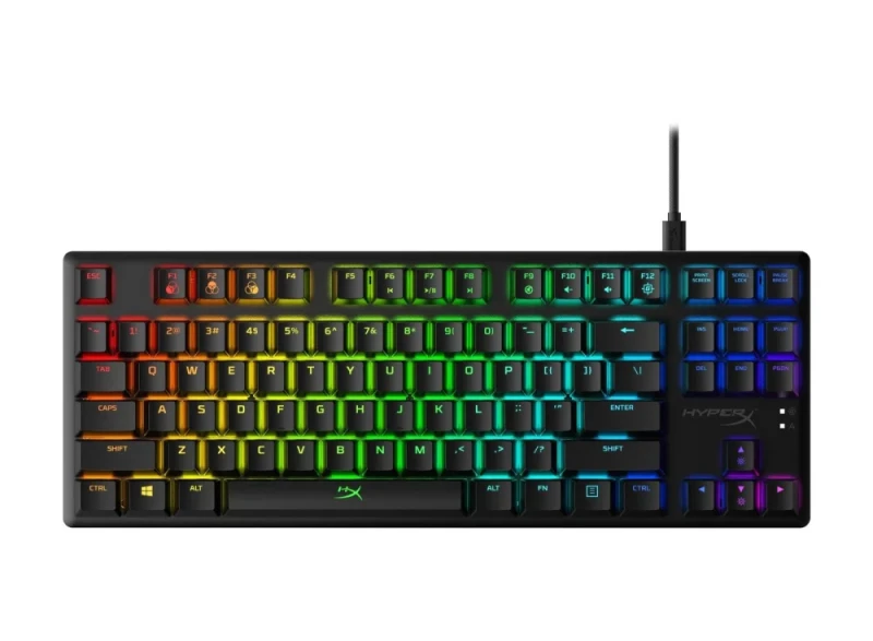 HP HyperX Alloy Origins Core - Gaming Wired Keyboard, HyperX Aqua Switches, RGB Backlit, Tenkeyless, Black Color - Featured Image