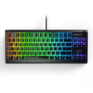 SteelSeries Apex 3 - Gaming Wired Keyboard, RGB Backlit, Tenkeyless, Black Color