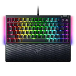 Razer BlackWidow V4 75% - Mini Wired Keyboard, Razer Orange Switches, RGB Backlit, Tenkeyless, Black Color
