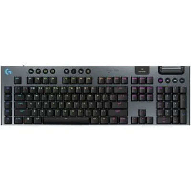 Logitech G915 X LIGHTSPEED - Gaming Wired, Wireless, Bluetooth Wireless Keyboard, Logitech Low-Profile GL Linear Switches, RGB Backlit, Black Color - Featured Image