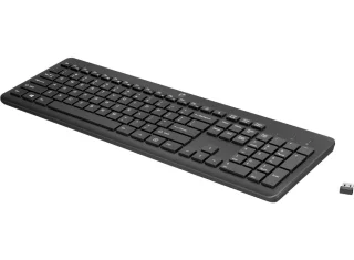 HP 230 - Standard Wired, Wireless Keyboard, Black Color